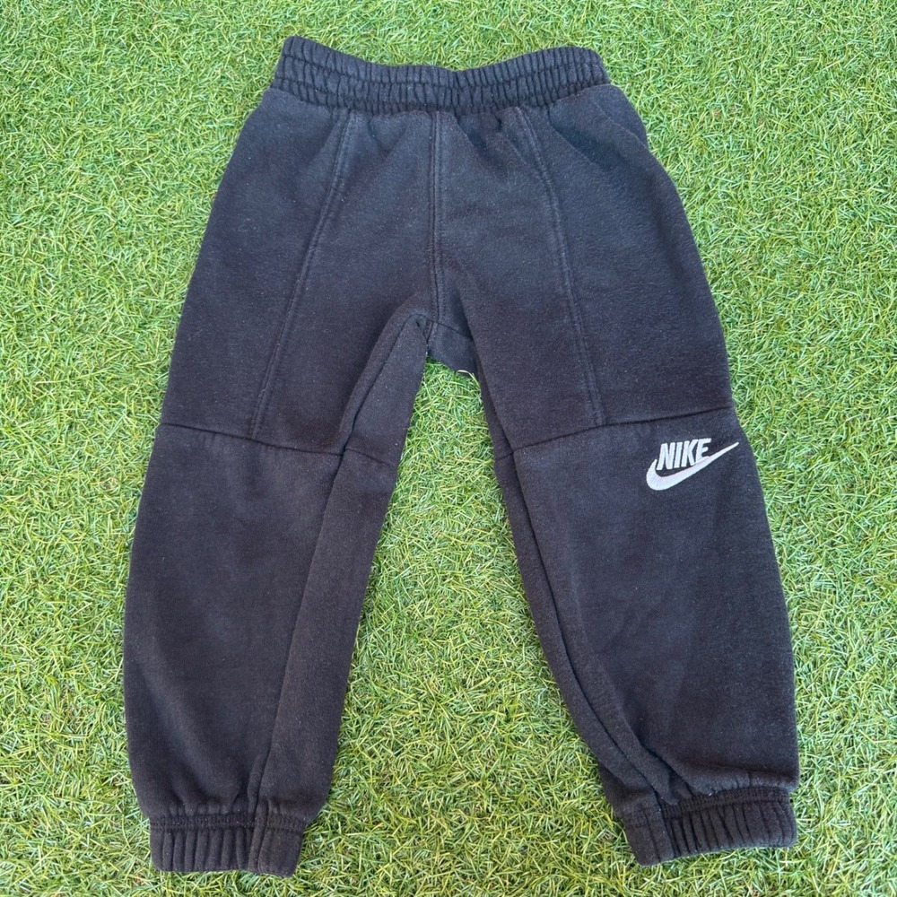 Vtg Y2K Nike‎ Black Jogger Pants Sweatpants Athletic Track Size 2T